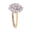 18ct Yellow Gold 0.75ct Diamond Cluster Ring