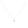 18ct White Gold 0.25ct Diamond Cluster Pendant And Chain 18"