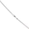 9ct White Gold Curb Chain 16"