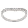 18ct Yellow Gold 0.33ct Brilliant Cut Diamond Wishbone Ring