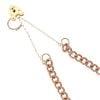 9ct Yellow And Rose Gold Heart Lock Charm Bracelet 7"