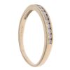 9ct Yellow Gold 0.25ct Brilliant Cut Diamond Half Eternity Ring