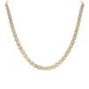 9ct Yellow White and Rose Gold Fancy Chain 16"