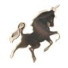 9ct Yellow Gold Horse Pendant