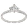 Platinum 0.61ct Princess Cut Diamond Solitaire Ring