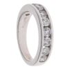 18ct White Gold 1.00ct Brilliant Cut Diamond Half Eternity Ring