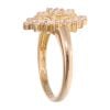 18ct Yellow Gold Cubic Zirconia Cluster Ring