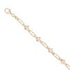 9ct Yellow And White Gold Cubic Zirconia Bracelet 7"