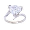 9ct White Gold Single Stone Cubic Zirconia Ring