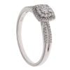 9ct White Gold 0.55ct Brilliant Cut Diamond Cluster Ring