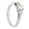 18ct White Gold 0.50ct Diamond Trilogy Ring