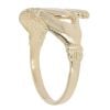 9ct Yellow Gold Plain Claddagh Ring