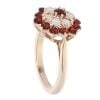 9ct Yellow Gold Opal and Garnet Ring
