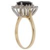 18ct Yellow Gold 0.50ct Diamond and Sapphire Cluster Ring