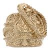9ct Yellow Gold Patterned Saddle Ring
