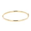 9ct Yellow Gold Plain Hinged Bangle