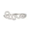 Sterling Silver 'Love' Script Cubic Zirconia Ring