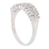 18ct White Gold 0.30ct Brilliant and Baguette Cut Diamond Cluster Ring