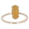9ct Yellow Gold Yellow Opal Single Stone Ring