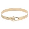 9ct Yellow Gold Patterned Hook Lock Bangle