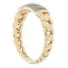 14ct Yellow Gold Monaco Classic Cubic Zirconia Pave Signet Ring