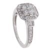 18ct White Gold 0.80ct Diamond Vera Wang Cluster Ring