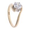 14ct Yellow Gold Cubic Zirconia Solitaire Ring