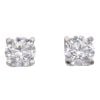Platinum 1.61ct Brilliant Cut Diamond Stud Earrings