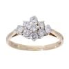 9ct Yellow Gold 0.50ct Diamond Cluster Ring