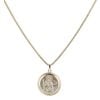 9ct Yellow Gold St Christopher Pendant and Snake Chain 18"