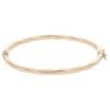 9ct Yellow Gold Patterned Hinged Bangle