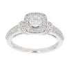 18ct White Gold 0.70ct Brilliant Cut Diamond Cluster Ring