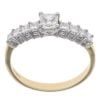 18ct Yellow Gold 0.85ct Princess Cut Diamond Ring