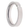 18ct White Gold 0.10ct Emerald Cut Diamond 4mm Wedding Band