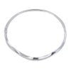 Silver Cubic Zirconia Duo Wave Bangle by Icesia