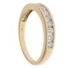 18ct Yellow Gold 0.50ct Brilliant Cut Diamond Half Eternity Ring