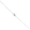 9ct White Gold 0.05ct Diamond and Blue Topaz Pendant and Chain 16"