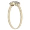 9ct Yellow Gold 0.25ct Brilliant Cut White And Brown Diamond Cluster Ring