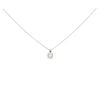 Platinum 1.30ct Diamond Solitaire Pendant And Chain 18"