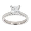 Platinum 1.51ct Princess Cut Diamond Solitaire Ring
