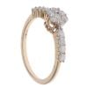 9ct Yellow Gold 0.50ct Brilliant Cut Diamond Daisy Cluster Ring