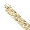 18ct Yellow Gold Hinged Fancy Bracelet 7.5"