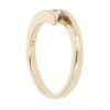 9ct Yellow Gold Cubic Zirconia Crossover Ring