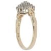 9ct Yellow Gold 0.25ct Diamond Patterned Cluster Ring