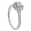 18ct White Gold 0.70ct Brilliant Cut Diamond Cluster Ring