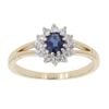 9ct Yellow Gold Cubic Zirconia Cluster Ring
