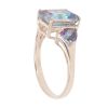 9ct Yellow Gold Mystic Topaz Three Stone Ring