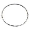 9ct White Gold Cubic Zirconia Hinged Bangle