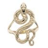 14ct Yellow Gold Snake Ring