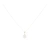 9ct Yellow Gold Cubic Zirconia Daisy Pendant And Chain 18"